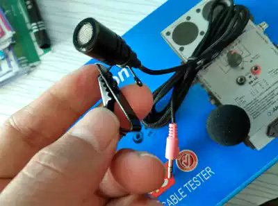 Computer collar clip microphone desktop computer anchor live microphone notebook game voice YY recording headset breast wheat