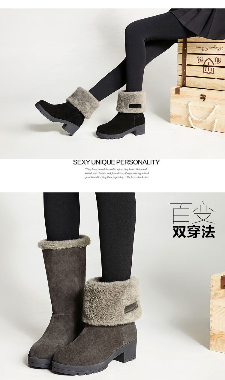 Bottes mi-saison femme en Caoutchouc - Ref 3249787 Image 36