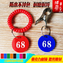  Number plate Malatang number plate Hotel catering digital card Sauna card Supermarket storage card clip