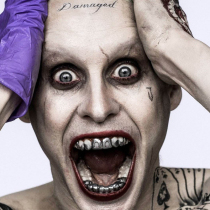  Suicide Squad clown joker Metal Hip Hop Gold Braces Punk Gold HipHop Grillz Silver Braces Dentures