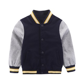Sports coat spring and autumn children's class uniforms college style kindergarten uniforms baseball uniforms with velvet inner student tops