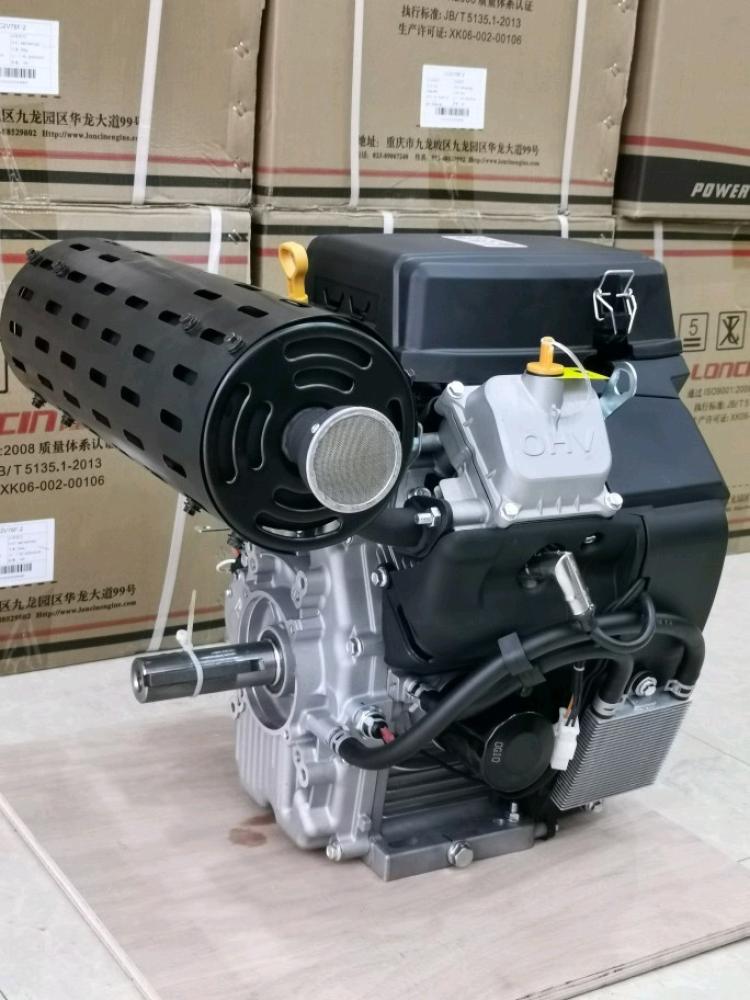 Longxin engine two-cylinder 2v80fd764cc18/19kw30 horsepower high pressure washer Marine 25.4mm