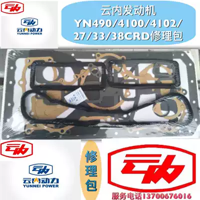 Yunnei YN490 4100 4102 33 38CRD engine full car mat repair overhaul kit accessories