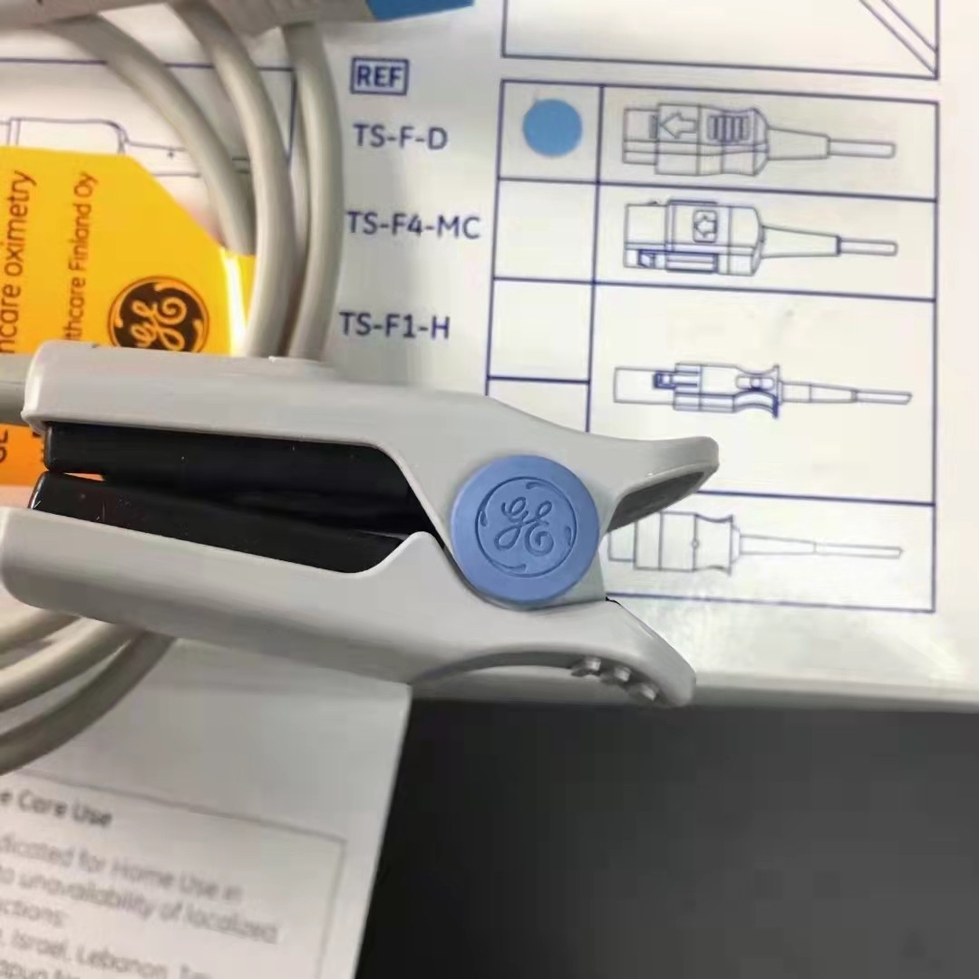GE原装欧美达Ohmeda血氧技术中间端9针分体指夹式血氧探头TS-F-D