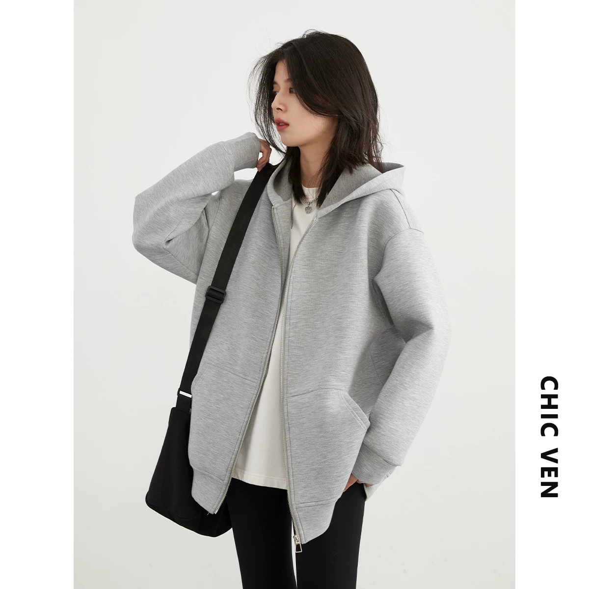 Кенгуро, весенний свитшот с капюшоном, кардиган, oversize