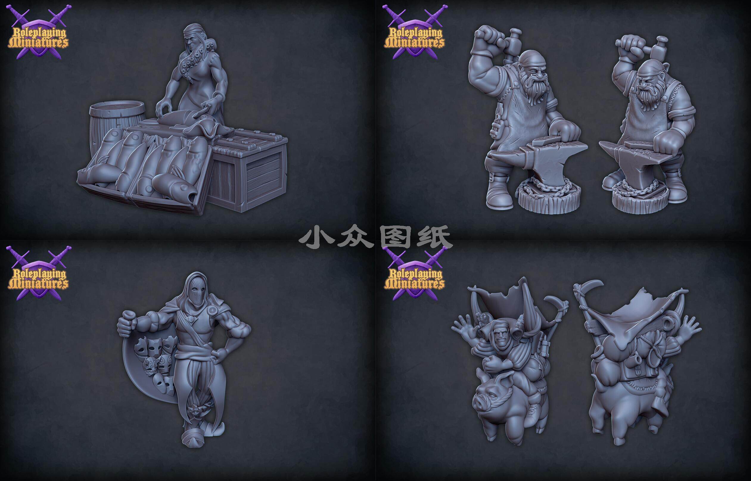 000009 Role-playing April, 2021 Table Chess 3D Print Model Stl Model High Precision Material Files