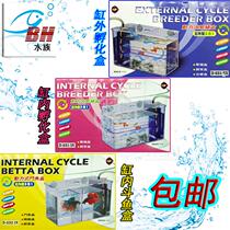 Aquarium fish tank Peacock Red Arrow juvenile fish incubator box isolation box fighting fish box isolation net juvenile fish breeding box outside the tank