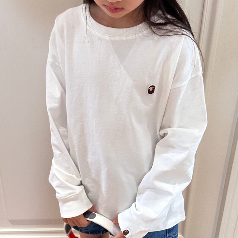 Japanese-Style Bape Kids Trendy Children's Clothing Unisex Cotton Long-Sleeve T-Shirt Base Layer Top