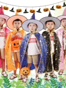 Halloween trẻ em trang phục mẫu giáo hiệu suất bé trai và bé gái áo choàng áo choàng trang phục cos quần áo phù thủy trang trí