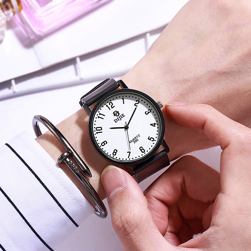 Student Exam Watch for Women ins Niche Design Fashionable Trendy Stylish Temperament Junior High School and High School Couple Quartz Watch