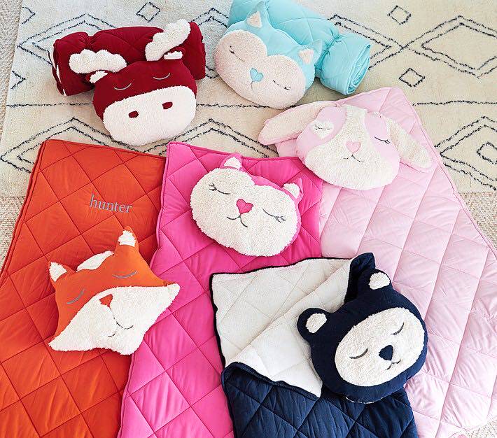 Foreign trade clearance for a small amount of clear and unfilled autumn winter Children's lamb suede sleeping bag 65 * 145cm