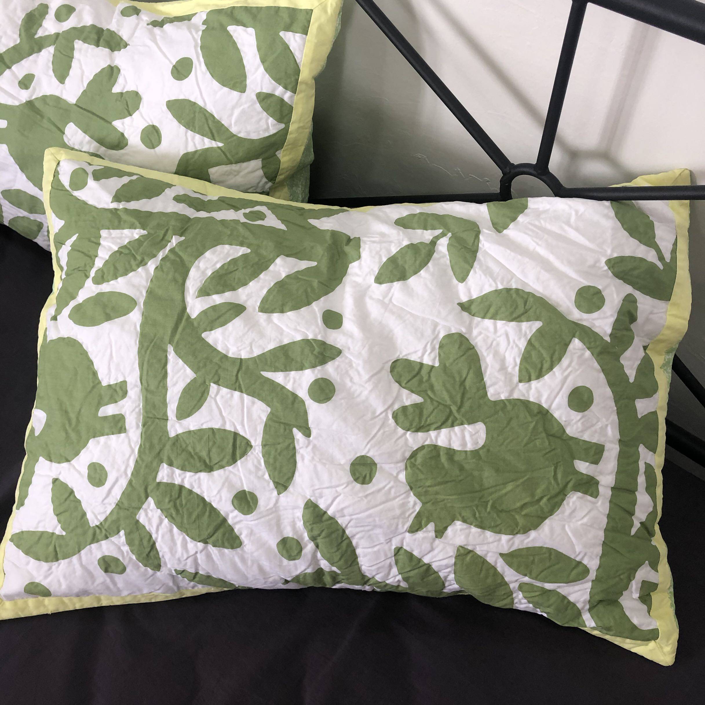 Clear cabin pure cotton handmade quilted adult pillowcase (adult pillow core can cover) 50 * 70cm single