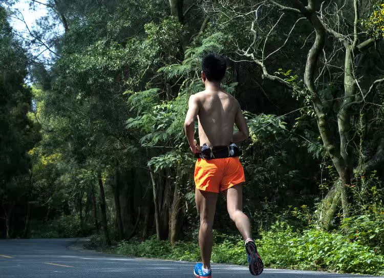 Triangle Plum Double Kettle Pocket Sport Outdoor Running Mobile Phone Pocket Multifunction Hanging Bag Close-fitting Marathon