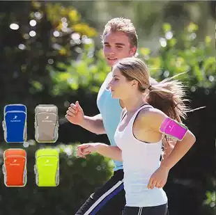 Marathon double-layer running mobile phone arm sleeve for men and women Universal arm belt Sports mobile phone arm sleeve wrist bag equipment