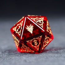 Pomegranate red COC running group dice dnd dice Cthulhu running group 20-sided dice Magic dice customization