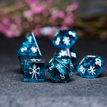 Color blue lightning zircon COC running group dice DND dice Naiya sub-theme Cthulhu Nayarlathotep