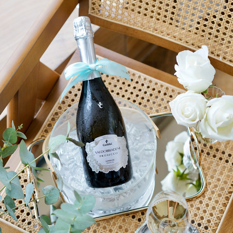 Top with prosecco single vintage Italian Canella Prosecco DOCG dry sparkling wine