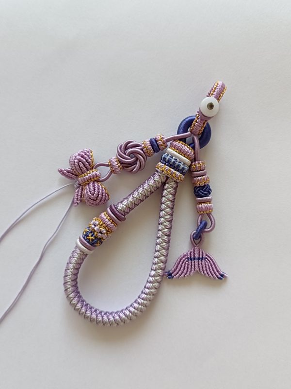 Purely Hand-Woven Car Key Lanyard Pendant, Decorative Rope, Personalized Creative Handmade Gift