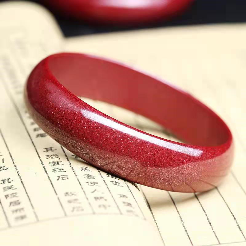 Original Mineral national wind emperor Zijin sand sand bracelet spot fidelity bracelet width bangle women's pine bracelet