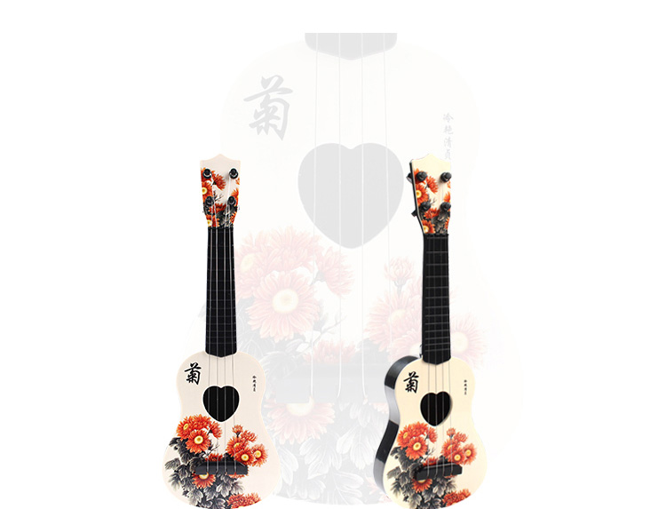 Ukulele đồ chơi cô gái có thể chơi các mục âm nhạc đặt bé vừa mới bắt đầu trẻ em guitar