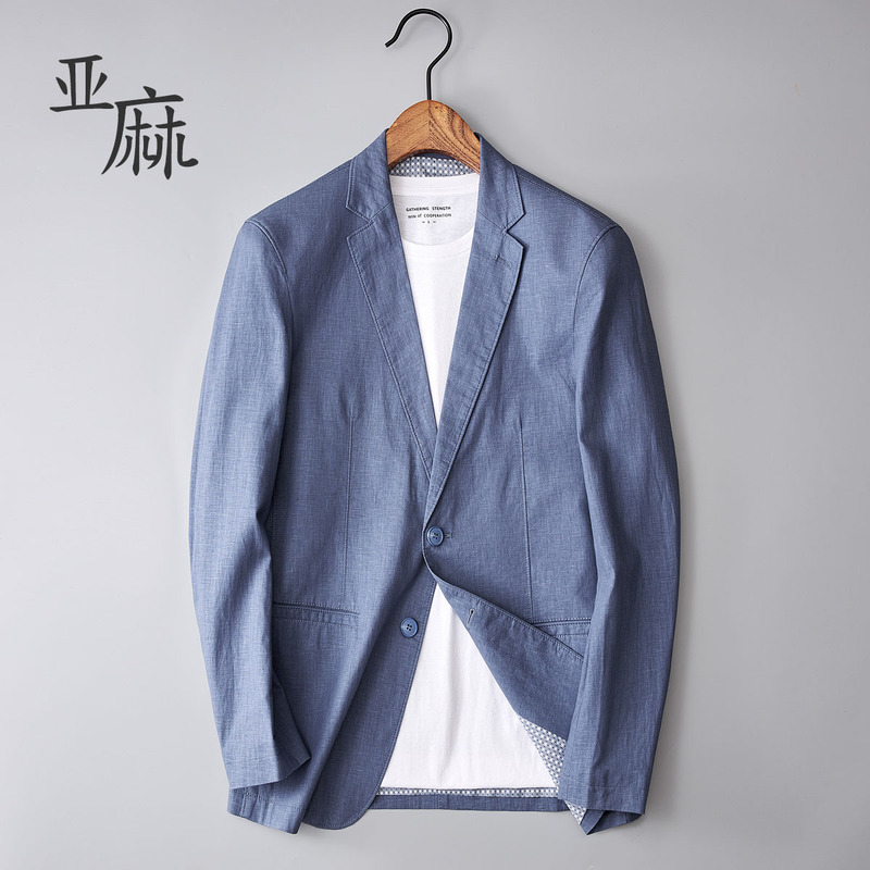 Linen Blazer for Men, Spring and Autumn, Slim Fit, Korean Style, Vintage Cotton-Linen, Business Casual, Single-Piece Suit, Plus Size Jacket Linen Blazer for Men, Spring and Autumn, Slim Fit, Korean Style, Vintage Cotton-Linen, Business Casual, Single-Piece Suit, Plus Size Jacket