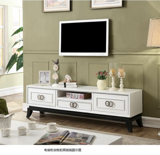 Phong cách Bắc Âu và Mỹ gỗ rắn tủ TV bàn cà phê góc kết hợp đặt gỗ rắn tủ TV bàn cà phê hoàn chỉnh bộ đồ nội thất gỗ rắn sofa gỗ đơn giản
