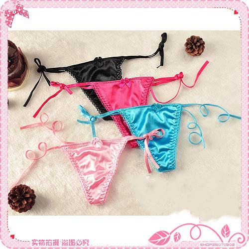 Kích thước lớn Đồ lót nữ Nhật Bản thong gợi cảm cà vạt màu rộng D quần T quần cám dỗ quần lót nữ cao cấp