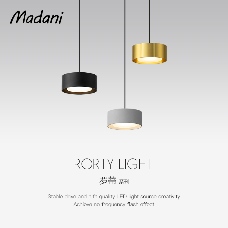 McDanie Madani Roti dining room LED light bed head lamp round small light bar Acrylic Lamp Luminaire Gold