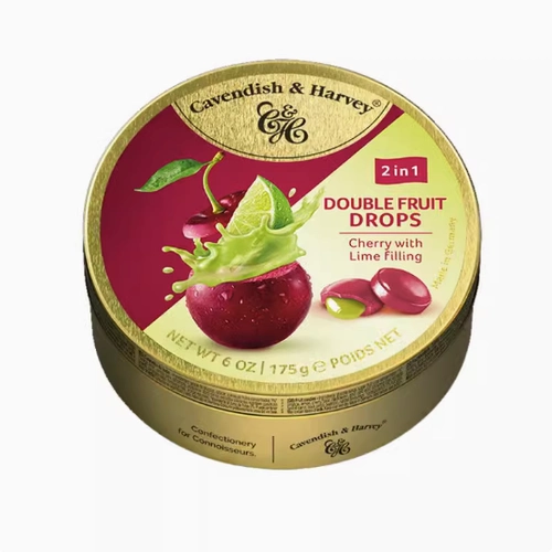 Jiayun lemon -viclaved Cherry Cherry Sweet Candy Hard Candy 175G Германия импортированные двойные фрукты