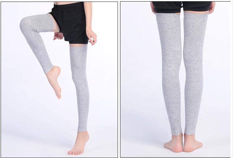 Dài thẳng thẳng qua đầu gối, nam và nữ, chân lạnh già, phòng máy lạnh, dày ấm, xà cạp liền mạch, bảo vệ đầu gối tất đùi