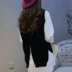 Áo len len lửng trùm đầu len đan vest nữ ngắn vest len ​​phiên bản hàn quốc xuân hè 2018 mới hoang dã