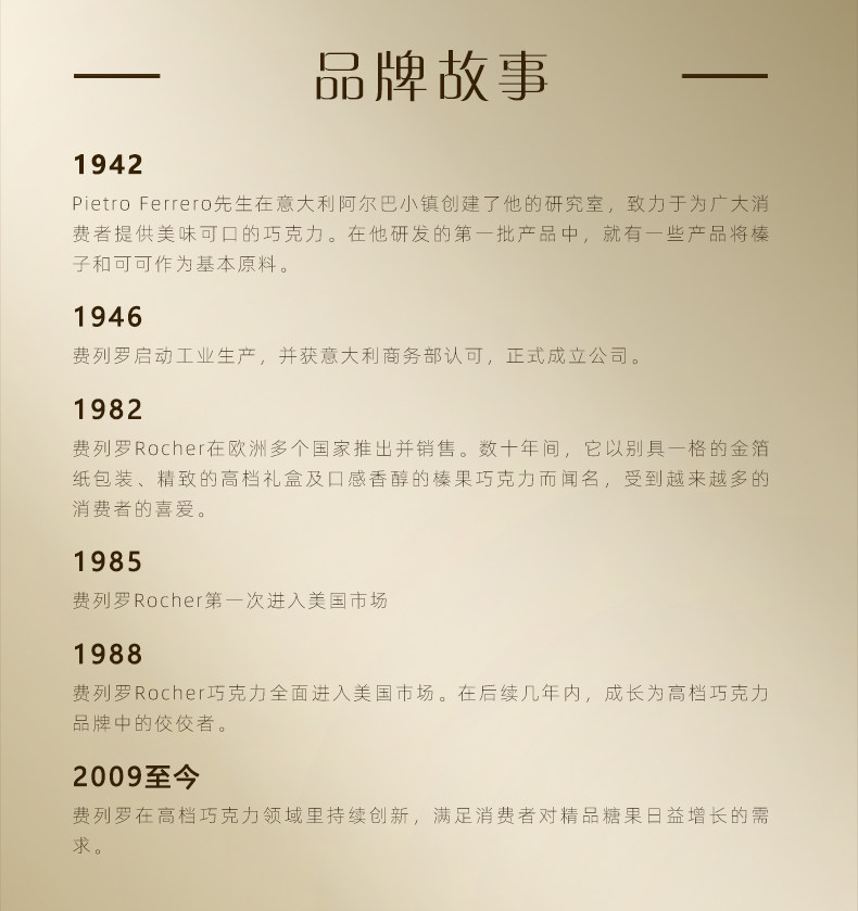 费列罗 Rocher 金球榛果威化巧克力 96粒 图8