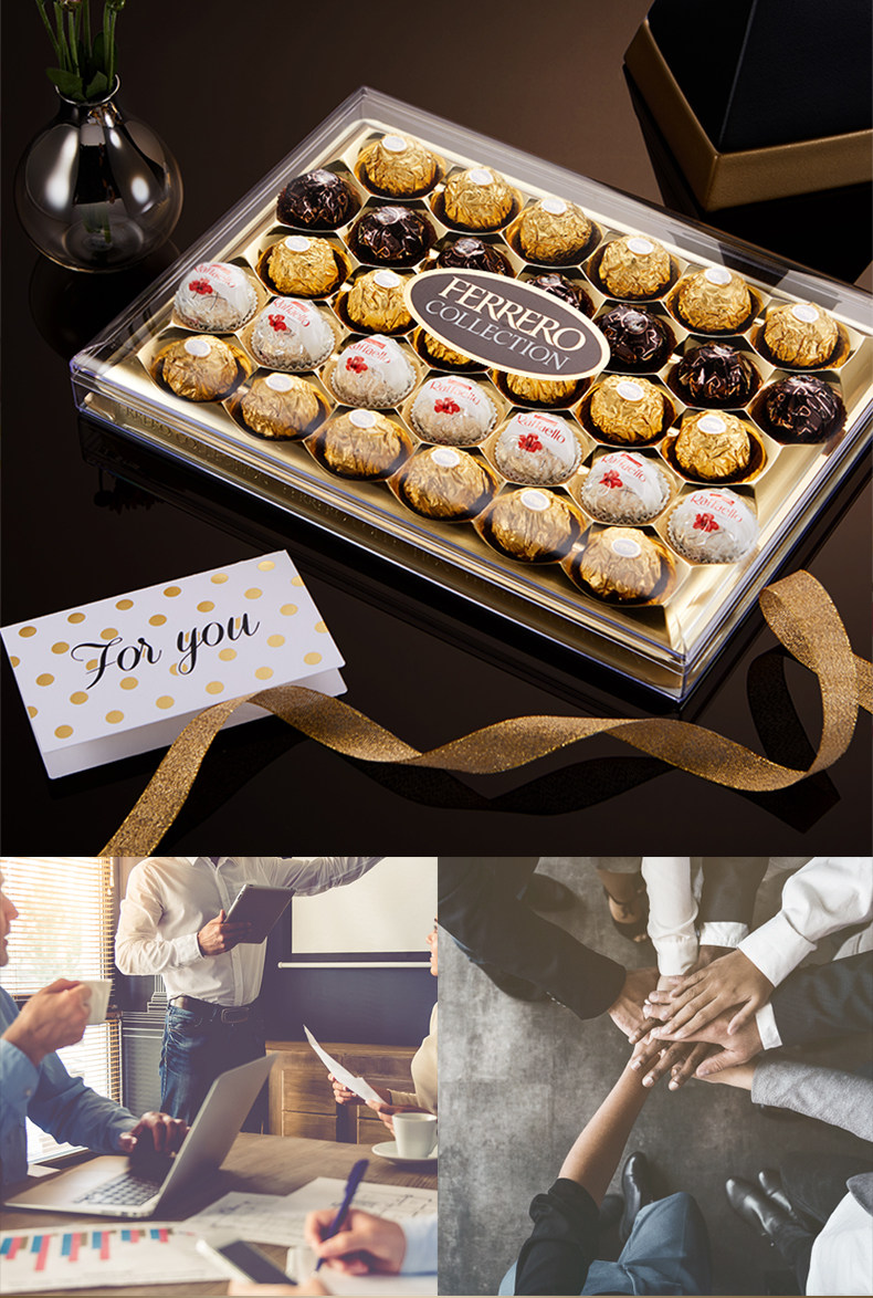 费列罗 臻品巧克力三色球 32粒 精致礼盒 图6