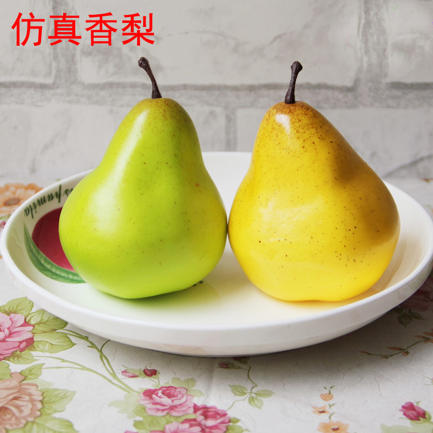 Simulation of fruit and vegetables fake pear pear pear model of avocado window furniture decoration crafts children's toys