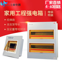 Household 15 single row 18 bit pz30 iron 24 circuit 60 strong and weak distribution box box concealed engineering embedded spot
