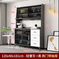 120*40*181 Light Luxury Ash Две двери с сбросом [упаковка и вход в дом]