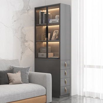 Side Pull-Out Cabinet, Corner Cabinet, Storage Rack, Living Room, Bedroom, Sofa, Narrow Cabinet, Bookcase, Gap Sideboard, Ultra-Thin Standing Cabinet