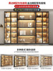 Hand-Made Bookcase, Dust-Proof Bookshelf, Integrated Combination, Full Wall with Glass Door, Light Luxury Lego Model, Living Room Display Wine Cabinet