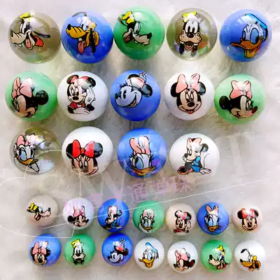 28 cartoon marbles of Mickey Mouse, Donald Duck, Goofy Baby children's gifts environmental toys ball 25mm