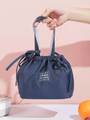 Drawstring belly with office workers simple Hand bag Japanese lunch bag students with lunch bag storage bag