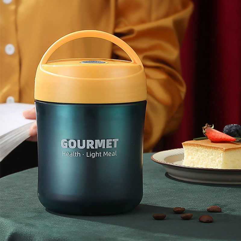 Small insulated bucket portable lunch box stainless steel portable with porridge Cup sealed soup cup inner container detachable mini breakfast cup