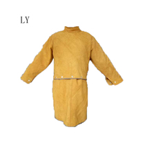  Cowhide welding protective clothing welder welding heat insulation and anti-scalding work clothes anti-radiation split anti-dressing