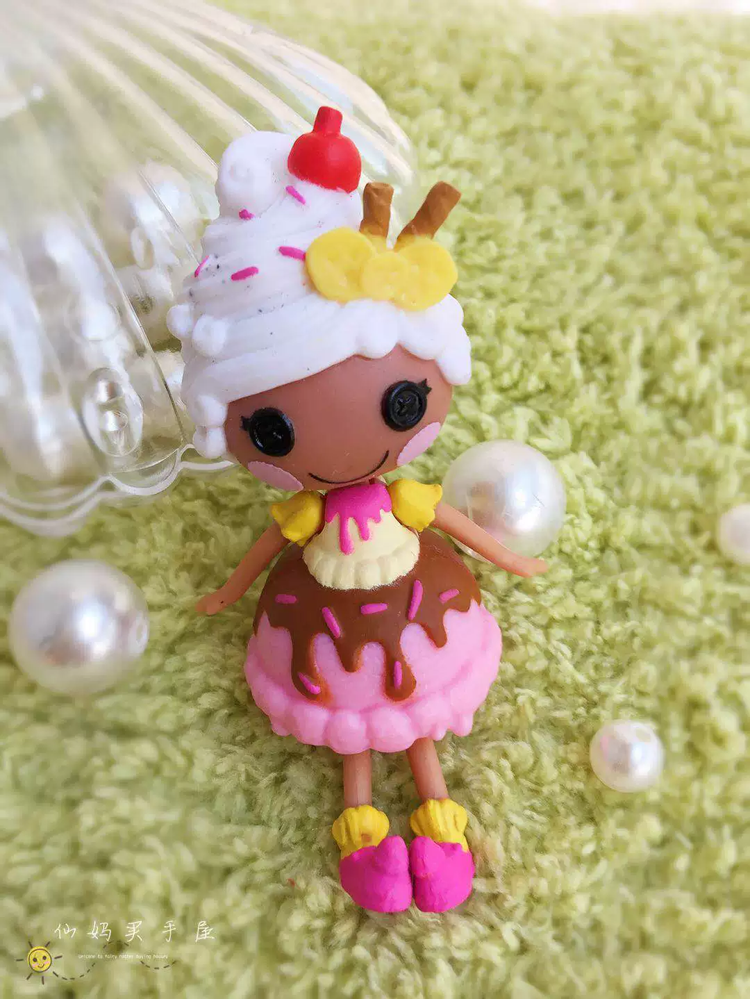 Мини-кукла LALALOOPSY Lele Angels, с пуговичными глазами, слепой бокс с микромагнитной качелью (≤15 см)