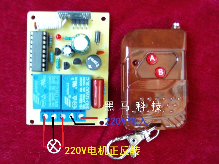 220V 2-2-way wireless remote control switch lamp water pump remote control switch wireless relay module active output