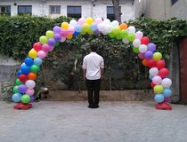 Balloon arch bracket folding opening wedding celebration wedding creative birthday decoration decorated balloon rainbow door