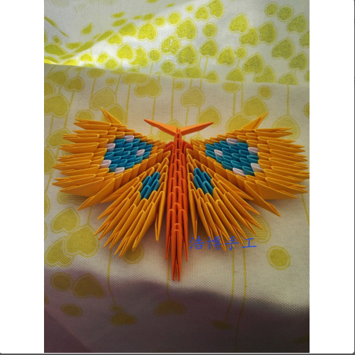 Haobo elementary school students handmade three-dimensional origami homework butterfly triangle plug material package semi-finished diy puzzle fun