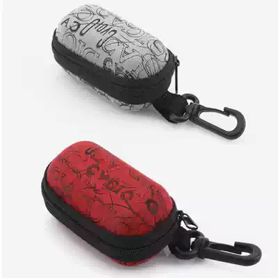 Men's and women's square portable with folding glasses case zipper with adhesive hook presbyx glasses box Fashion travel glasses bag