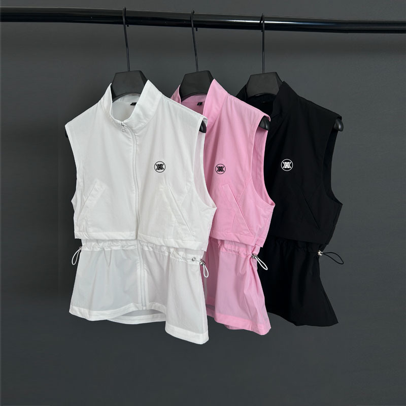 New Golf Autumn Women's Sleeveless Vest Jacket Windproof Quick-Drying Sports Breathable Thin Golf Jersey