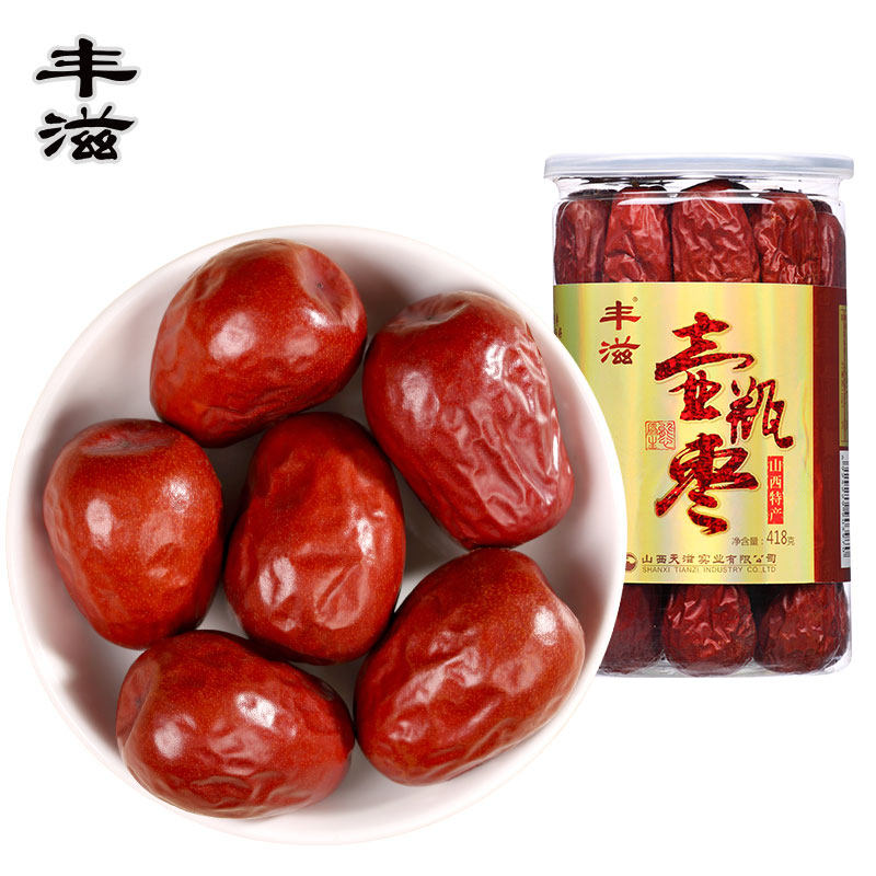 Fengnourishing red date Taigu pot bottle date canned 418g red dates ZinShanxi special to produce dry date pregnant women with zero food red dates