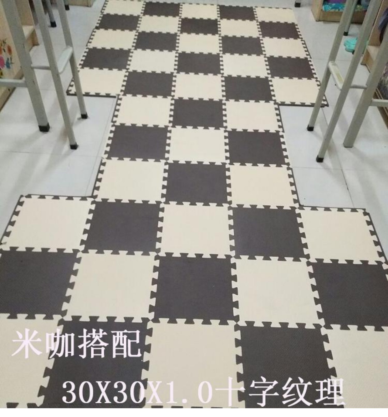 Thảm tập thể dục màu đen cho sàn nhà Lớn trẻ em bò thảm khâu dày lên Thảm sàn phòng ngủ 60 - Thảm sàn thảm để chân